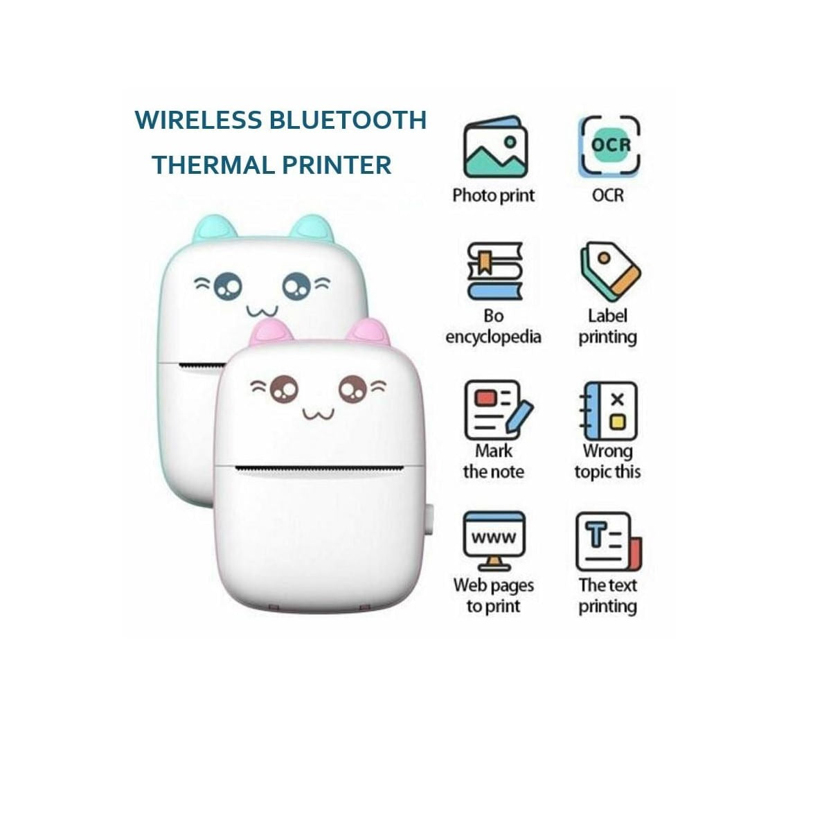 Mini Impresora Portatil Gatito